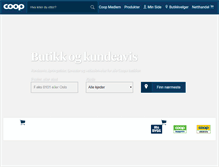 Tablet Screenshot of coop.no