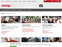 Tablet Screenshot of om.coop.dk